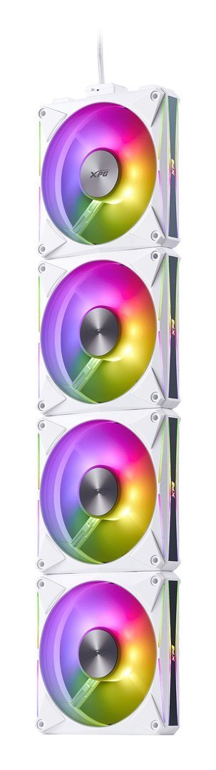 No name Wentylator XPG HURRICANE MAG 120 (120mm ARGB PWM Fan 4 szt.) WH sprzedaż detaliczna