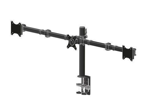 IIYAMA Uchwyt biurkowy do 3 monitorów IIYAMA DS1003C-B1 do ekranów 10-27 cali