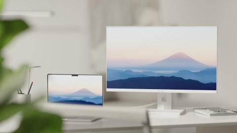 No name Monitor JAPANNEXT 68,5 cm JN-IPS270UHD60F-C65W-HSP-W HDMI/DP UHD