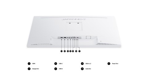 No name Monitor JAPANNEXT 68,5 cm JN-IPS270UHD60F-C65W-HSP-W HDMI/DP UHD