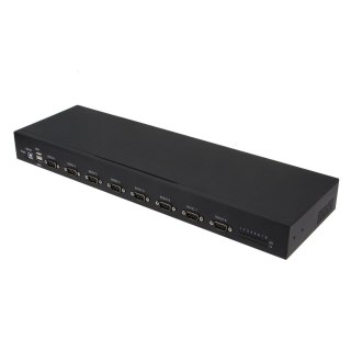 No name RealPower 284513 konwerter szeregowy/repeater/izolator USB 2.0 RS-232 Czarny