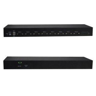 No name RealPower 284513 konwerter szeregowy/repeater/izolator USB 2.0 RS-232 Czarny