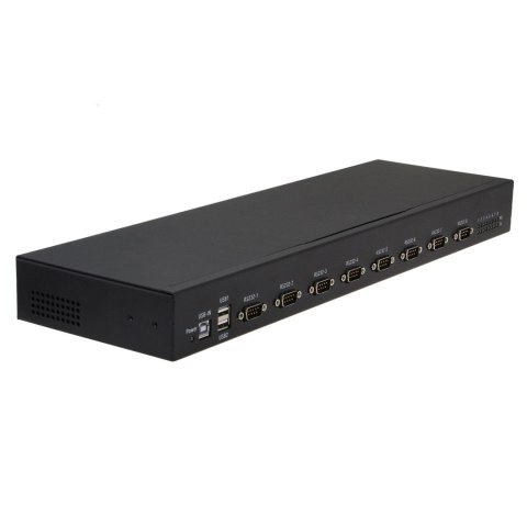 No name RealPower 284513 konwerter szeregowy/repeater/izolator USB 2.0 RS-232 Czarny