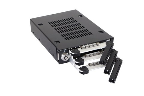 No name Icy Dock MB993SK-B panel drive bay 2,5/3,5" Panel nośny Czarny