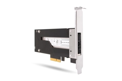 No name Kontroler pamięci masowej ICY Dock ToughArmor MB840M2P-B - Karta M.2 NVMe - PCIe 3.0 x4 - 1 nadajnik/kanał - Srebrny