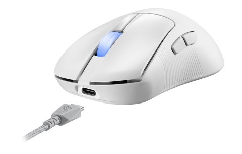 ASUS ASUS ROG Keris II Ace Wireless AimPoint White myszka Gaming Po prawej stronie RF Wireless + Bluetooth + USB Type-A Optyczny 4200
