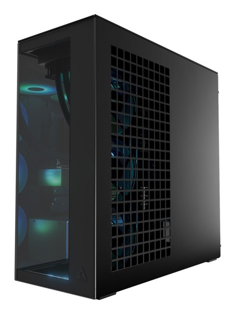 No name Obudowa Arctic Xtender Schwarz Glasfenster ohne GPU mount