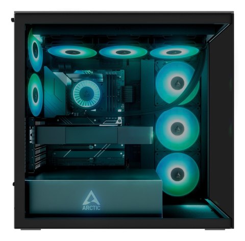 No name Obudowa Arctic Xtender Schwarz Glasfenster ohne GPU mount