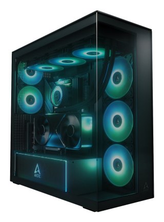 No name Obudowa Arctic Xtender Schwarz z oknem z GPU mountem