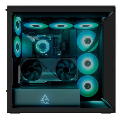 No name Obudowa Arctic Xtender Schwarz z oknem z GPU mountem