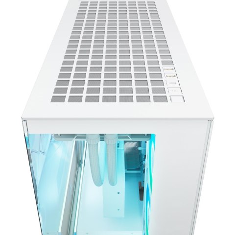 No name Okno Arctic Xtender Weiß Transparentes Glasfenster mit GPU mount