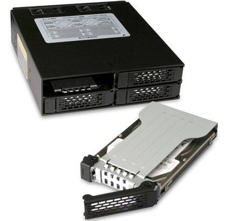 No name Panel nośny Icy Dock MB994SP-4SB-1, 13.3 cm (5.25"), 2.5", Aluminium, Metal, CE, REACH