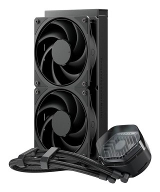No name Cooler Master MasterLiquid ATMOS Stealth Series Procesor Zestaw do chłodzenia płynami 12 cm Czarny