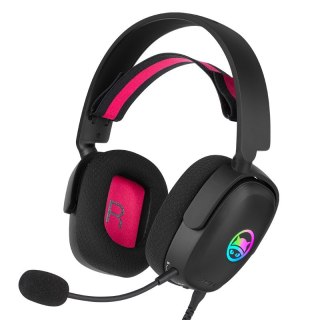 No name GAMIAC HS71 Zestaw słuchawkowy Przewodowa Opaska na głowę Gaming USB Type-C Czarny