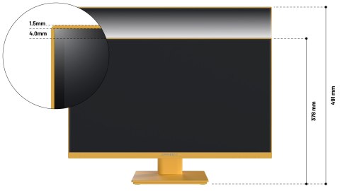No name Monitor JAPANNEXT 60,5cm JN-I238FHD120F-HSP-YE 16:9 HDMI żółty FHD