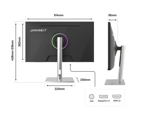 No name Monitor JAPANNEXT 68,5 cm JN-I270FHD200F-HSP 16:9 HDMI/DP FHD