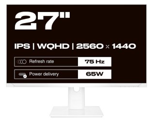 No name Monitor JAPANNEXT 68,5 cm JN-IPS270WQHD75F-C65W-HSP-W HDMI/DP WQHD