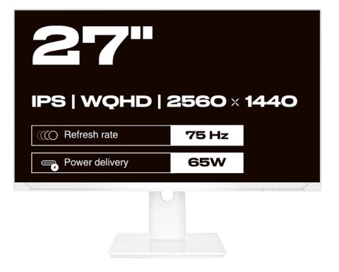 No name Monitor JAPANNEXT 68,5 cm JN-IPS270WQHD75F-C65W-HSP-W HDMI/DP WQHD