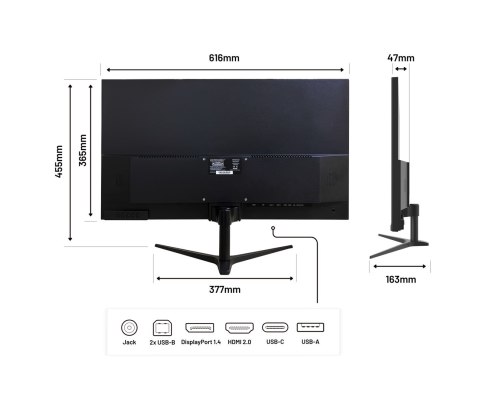 No name Monitor JAPANNEXT 68,5 cm JN-IPS27WQHDR-C65W 16:9 HDMI/DP WQHD