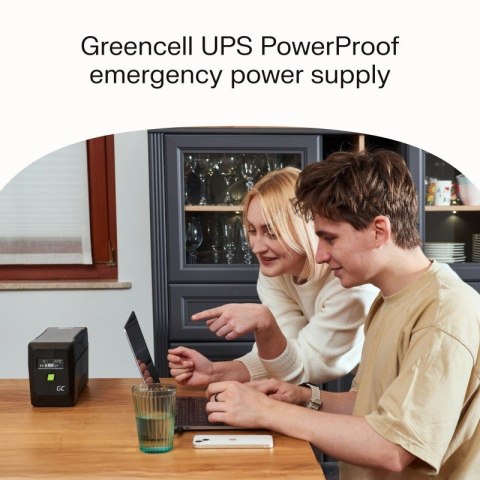Green Cell Zasilacz awaryjny UPS 1050W/1500VA czysta sinusoida