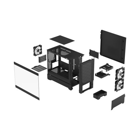 FRACTAL DESIGN Obudowa Fractal Pop Mini Air RGBBlack TG Clear Tint