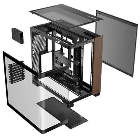 Antec Antec C8 Curve Wood Full Tower Czarny, Przezroczysty, Drewno