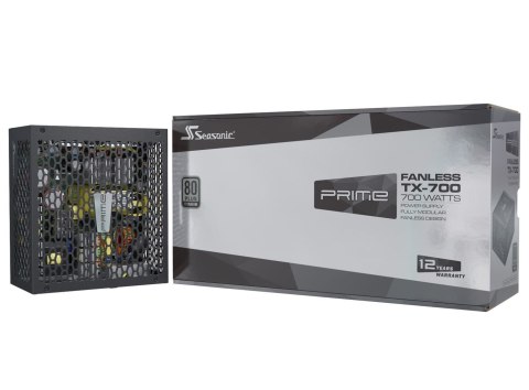 Seasonic Seasonic PRIME Fanless TX moduł zasilaczy 700 W 20+4 pin ATX ATX Czarny
