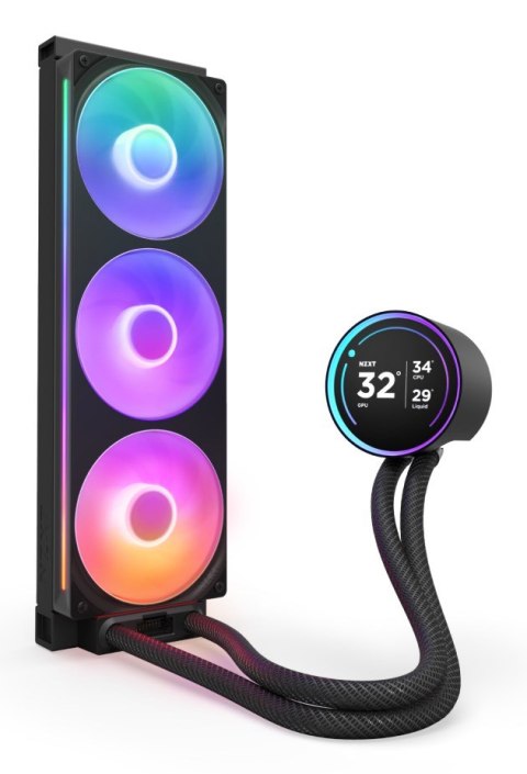 NZXT NZXT Kraken Elite 360 RGB Procesor Chłodnica cieczy all-in-one 12 cm Czarny 1 szt.