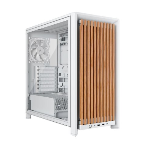 Corsair Corsair FRAME 4000D WOOD RS Midi Tower Drewno, Biały