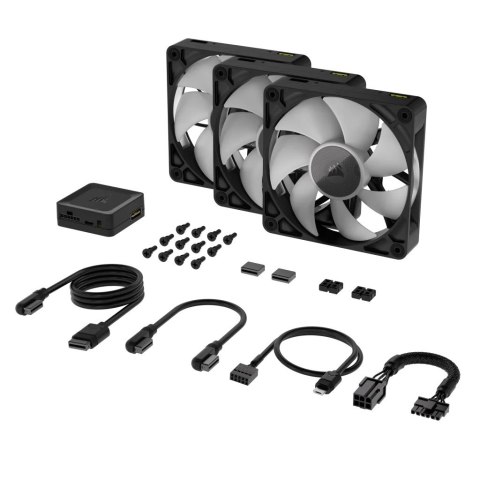 Corsair Corsair iCUE LINK RX120 RGB Obudowa komputera Wentylator 12 cm Czarny 3 szt.