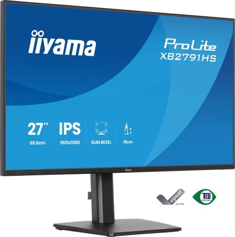 IIYAMA Iiyama ProLite XB2791HS-B1 monitor komputerowy 68,6 cm (27") 1920 x 1080 px Full HD LED Czarny