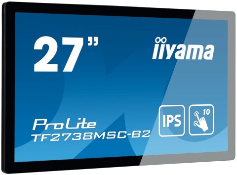 IIYAMA Iiyama ProLite TF2738MSC-B2 monitor komputerowy 68,6 cm (27") 1920 x 1080 px Full HD LED Ekran dotykowy Przeznaczony dla wielu u