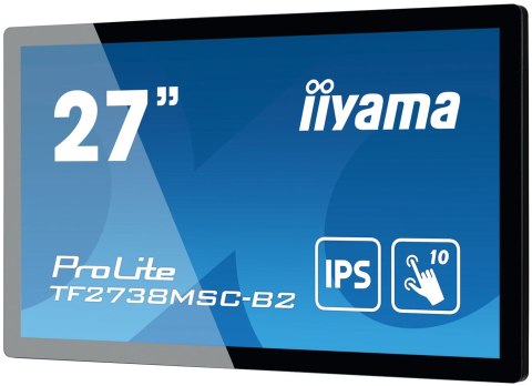 IIYAMA Iiyama ProLite TF2738MSC-B2 monitor komputerowy 68,6 cm (27") 1920 x 1080 px Full HD LED Ekran dotykowy Przeznaczony dla wielu u