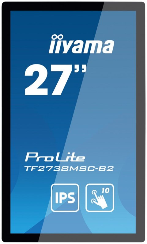 IIYAMA Iiyama ProLite TF2738MSC-B2 monitor komputerowy 68,6 cm (27") 1920 x 1080 px Full HD LED Ekran dotykowy Przeznaczony dla wielu u