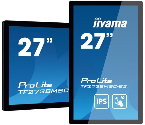 IIYAMA Iiyama ProLite TF2738MSC-B2 monitor komputerowy 68,6 cm (27") 1920 x 1080 px Full HD LED Ekran dotykowy Przeznaczony dla wielu u