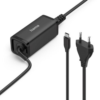 No name Hama 00200023 adapter zasilający/ inwentor Wewnętrzna 65 W Czarny
