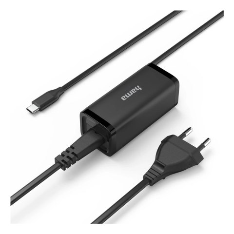 No name Hama 00200023 adapter zasilający/ inwentor Wewnętrzna 65 W Czarny