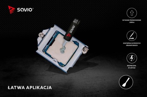 Savio Pasta termoprzewodząca Glacier 8.5 W/mK 2g TG-02