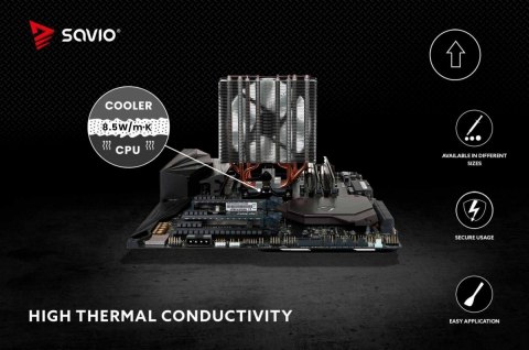 Savio Pasta termoprzewodząca Glacier 8.5 W/mK 2g TG-02