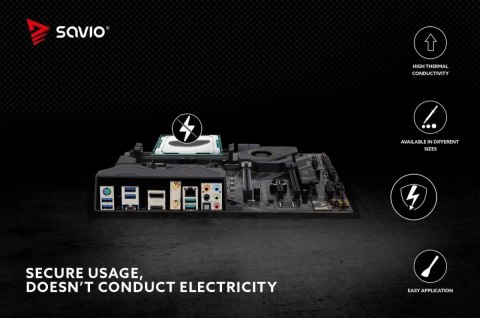 Savio Pasta termoprzewodząca Glacier 8.5 W/mK 2g TG-02