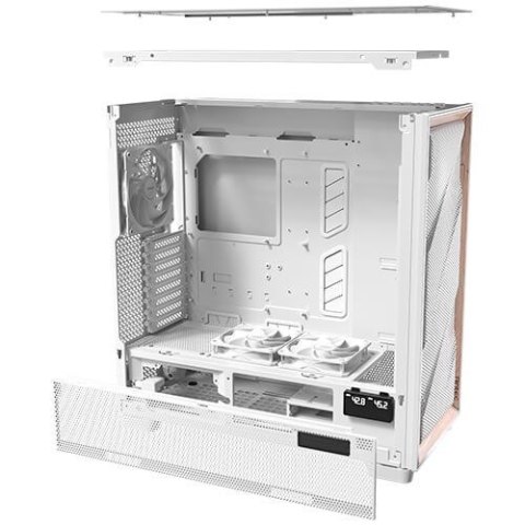 Antec Obudowa PC Antec Flux Pro, Full-Tower, E-ATX, Szkło hartowane - biała