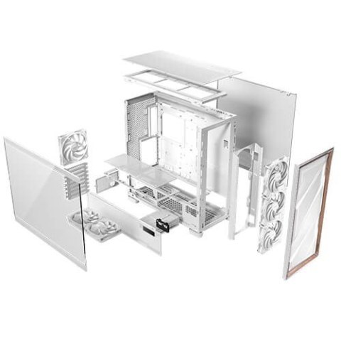 Antec Obudowa PC Antec Flux Pro, Full-Tower, E-ATX, Szkło hartowane - biała