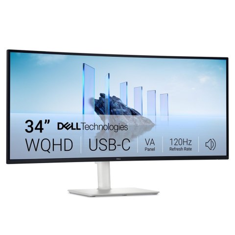 Dell Monitor Dell 86,4 cm (34,1") model S3425DW 21:09 2xHDMI+DP+USB-C VA zakrzywiony