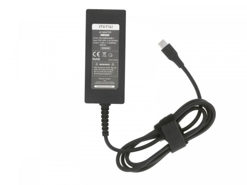Mitsu Zasilacz ładowarka do laptopa 45W USB-C 5V-9V-12V-15V/3A, 20V/2.25A PD