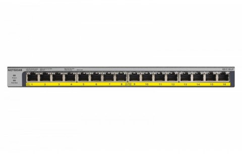 Netgear Przełącznik GS116LP Switch niezarządzalny 16xGE PoE+
