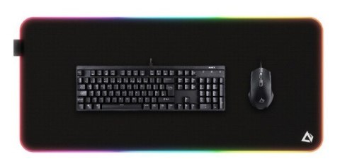 AUKEY KM-P7 RGB podkładka pod mysz i klawiaturę XXL gamingowa| 900x400x4mm | wodoodporna | gumowany spód | aplikacja G-aim Control Cen