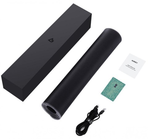AUKEY KM-P7 RGB podkładka pod mysz i klawiaturę XXL gamingowa| 900x400x4mm | wodoodporna | gumowany spód | aplikacja G-aim Control Cen