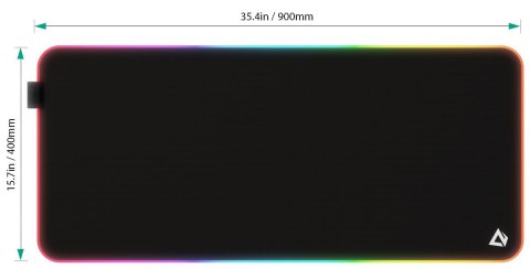 AUKEY KM-P7 RGB podkładka pod mysz i klawiaturę XXL gamingowa| 900x400x4mm | wodoodporna | gumowany spód | aplikacja G-aim Control Cen
