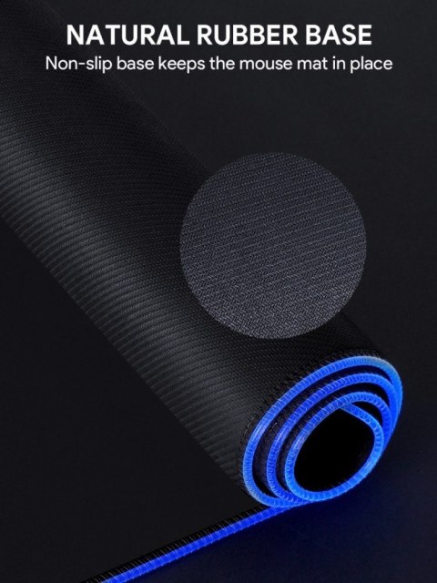 AUKEY KM-P7 RGB podkładka pod mysz i klawiaturę XXL gamingowa| 900x400x4mm | wodoodporna | gumowany spód | aplikacja G-aim Control Cen