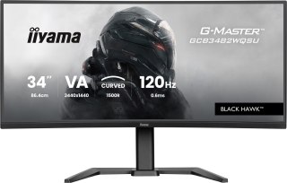 IIYAMA Monitor IIYAMA 86,4 cm (34") GCB3482WQSU-B1 21:9 2xHDMi+DP+USB-C Curv